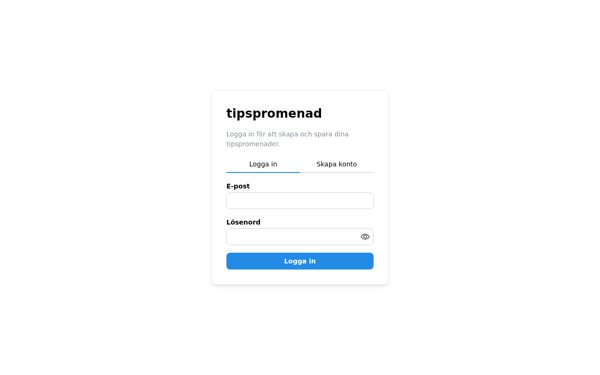 Screenshot of tipspromenad